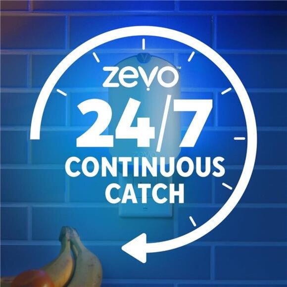 Zevo Flying Insect Trap for Indoors: Light Trap Captures Fruit Flies, Gnats and - Picture 3 of 7